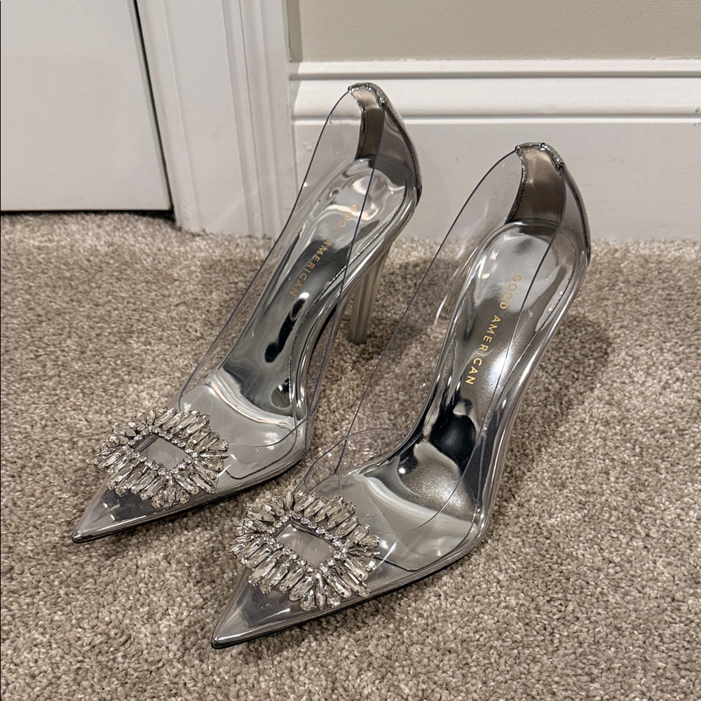 GOOD AMERICAN Cinderella Pumps 💎 EUC Sz 8.5